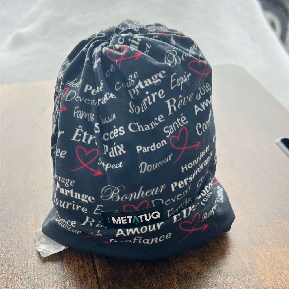 Black and Red Women's Beanie Hat
